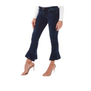 PISTOLA | Marina Mid-Rise Blue Cropped Flare Jeans Size 27